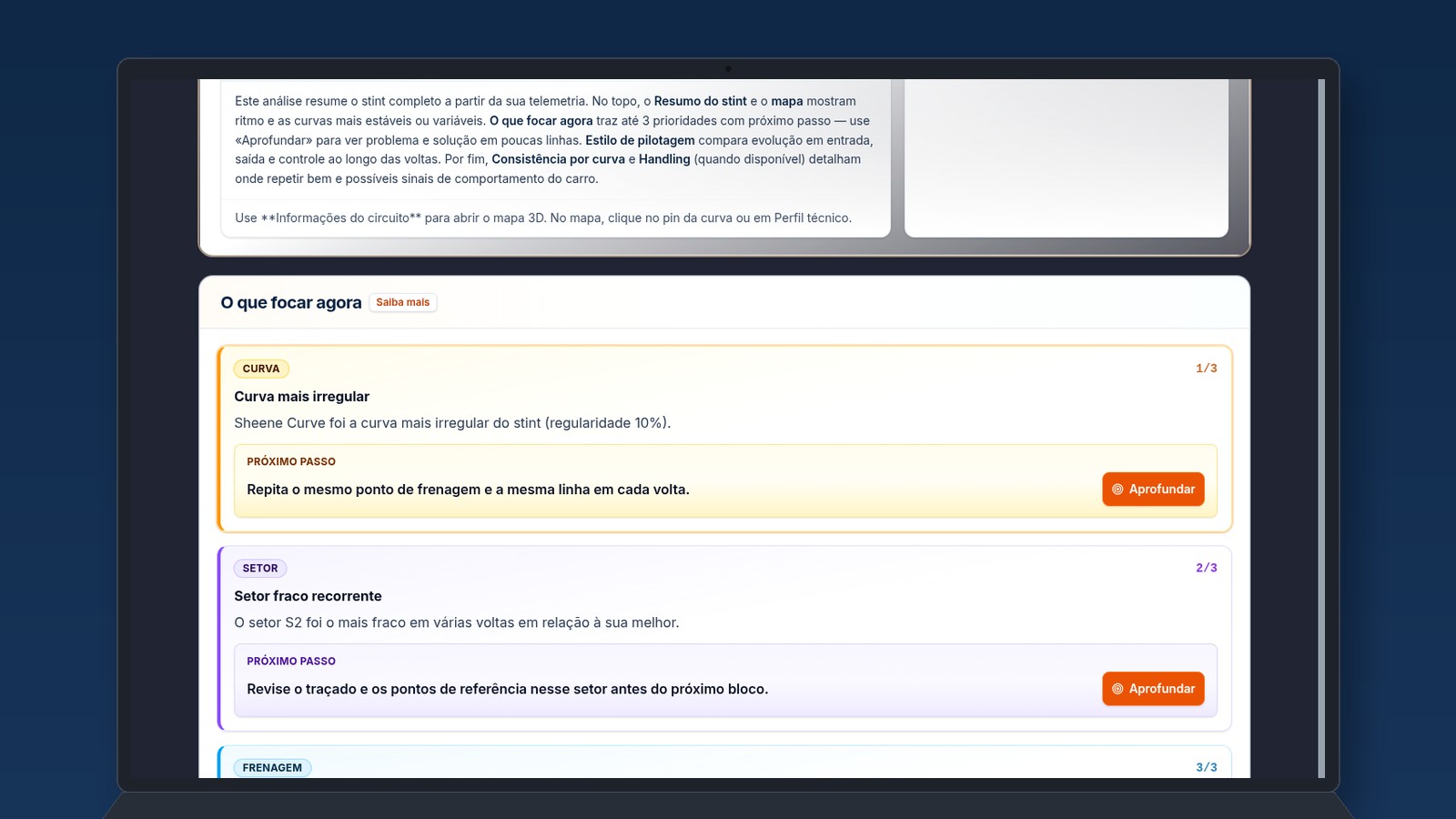 Preview of session report with style radar